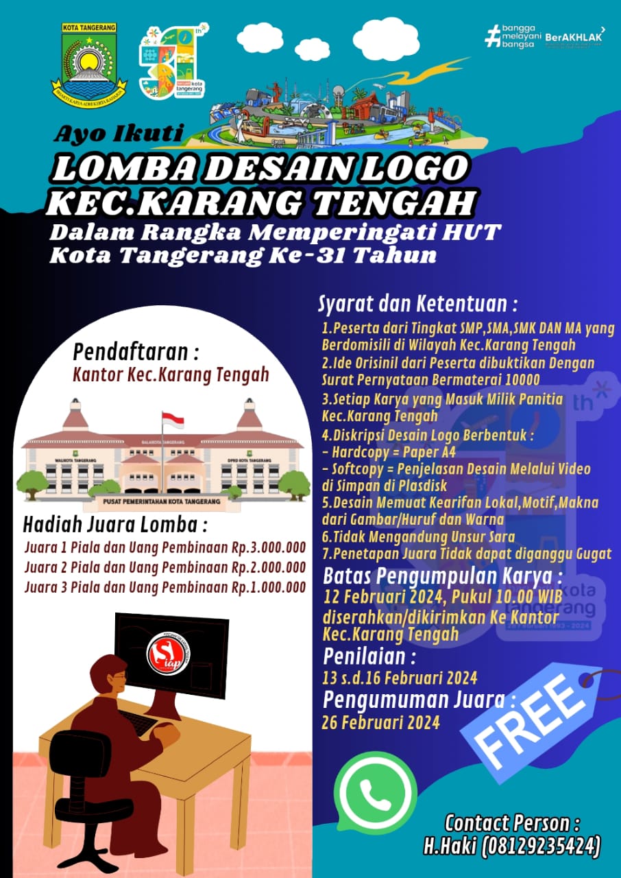 Kecamatan Karang Tengah Gelar Lomba Desain Batik Khas Dan Lomba Disain